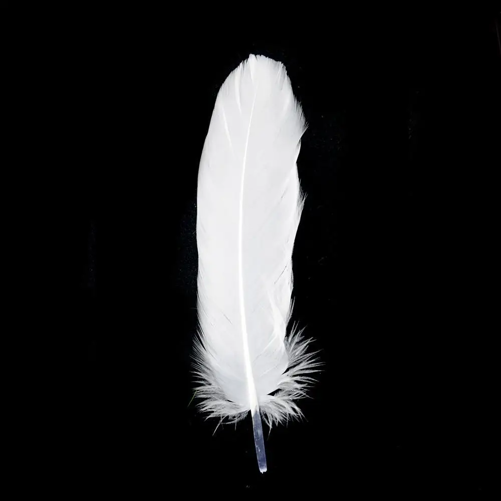 DIY crafts bulk Washed natural White quill Goose Feather for Headdress Costume Accessory Carnival Party Wedding Halloween Decor