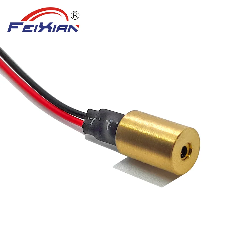 High Coaxiality & Concentricity 6X9mm650nm1mW 5mW Red Laser Module Laser Head for Dot-Dotting Copper-Shell