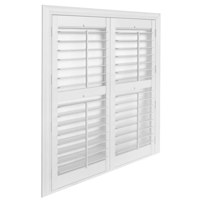 Preimum quality PVC shutter plantation louver window shutters ready to ship