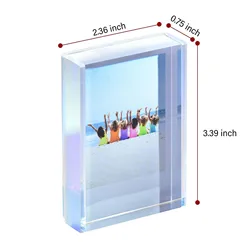 Мини фоторамка Рождественский подарок акриловая прозрачная фоторамка креативная кристальная рамка для картины декор для спальни