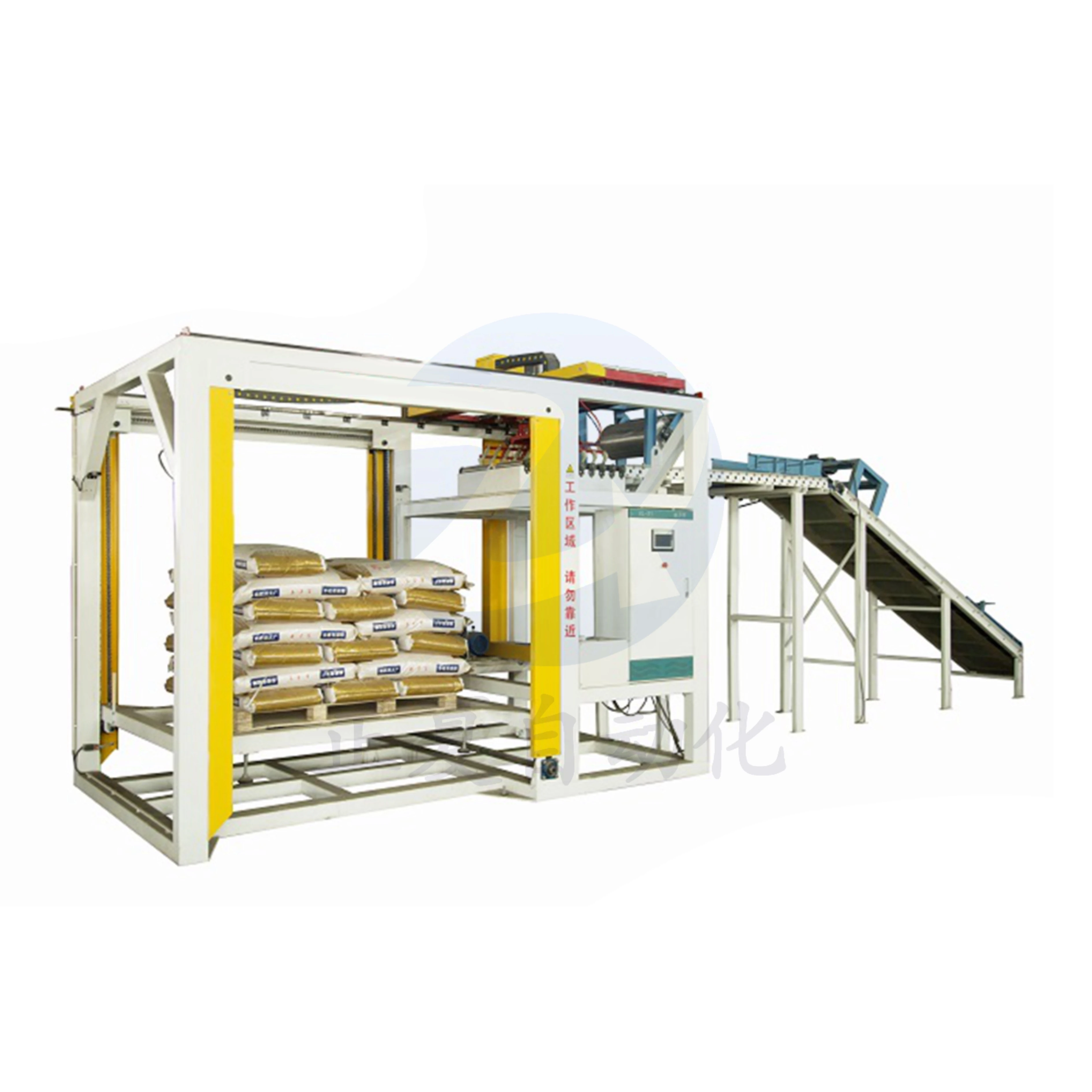 High Speed Automatic High Position Palletizing Machine Bag Carton Case High Level Palletizer