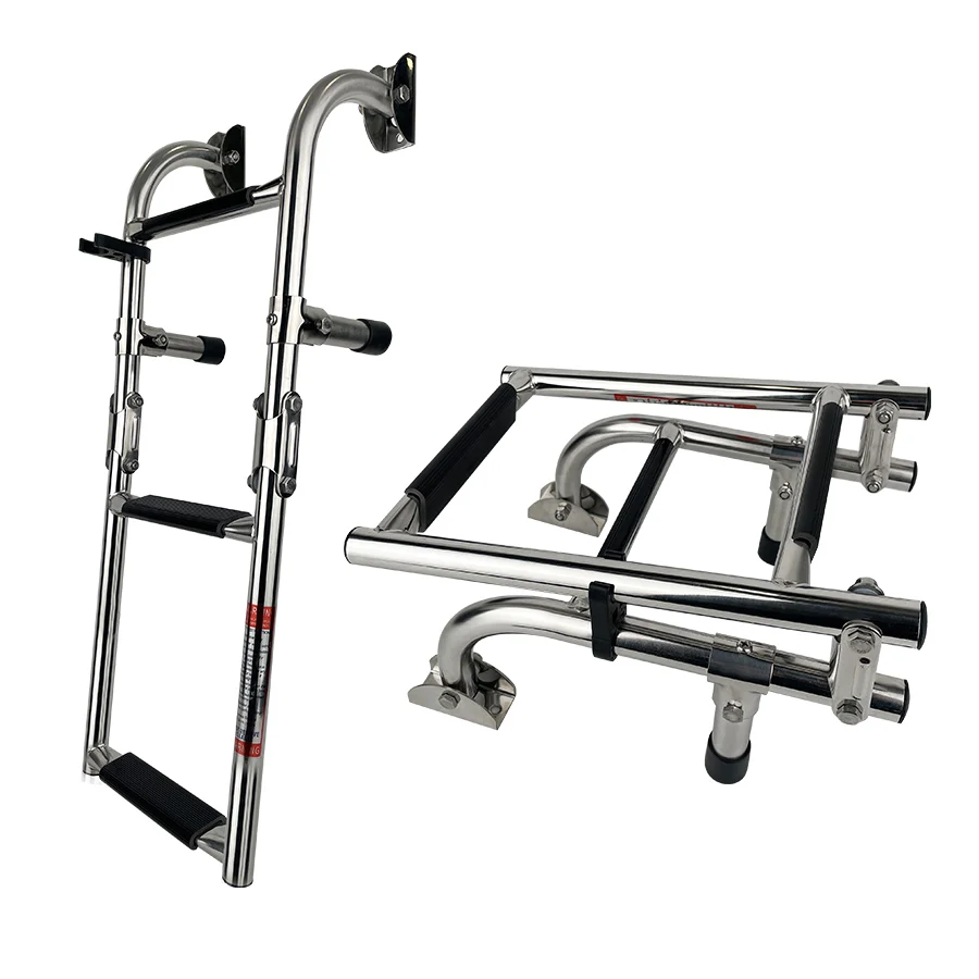 Stainless Steel boat ladder Hardware telescopic boarding ladder for Boat