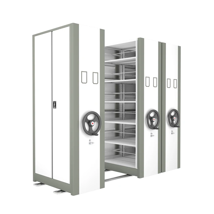 Механическая двухсторонняя Мобильная система стеллажей для библиотеки