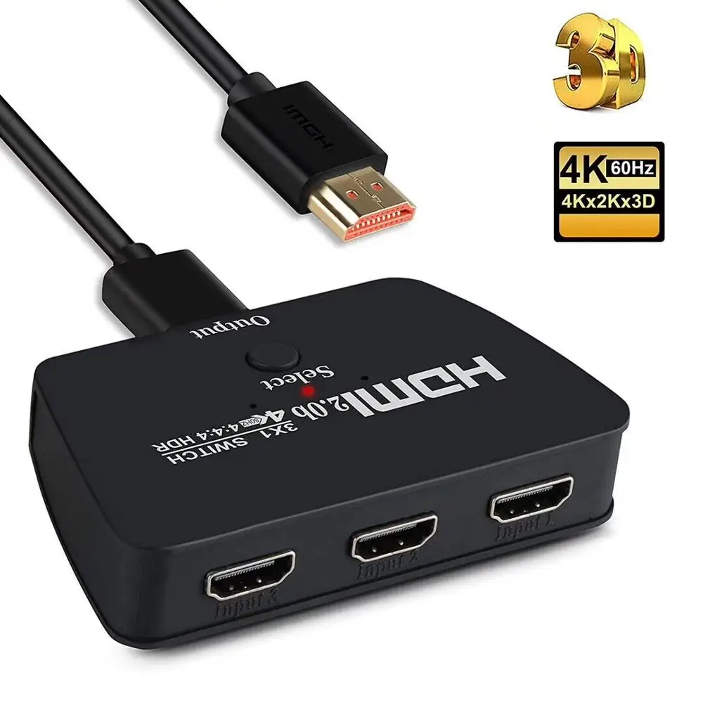 HDMI 2 0 переключатель 60 Гц 3X1 4K HDR 2K 160 для Xbox серии X PS5