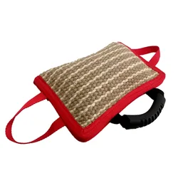 Amazon Best sale Jute K9 Durable Dog Toy Linen Dog Bite Pillow Dog Bite Suit