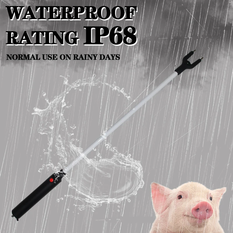 Popular Hot Sale 78cm Aluminium Alloy Animal Husbandry Sheep cow Pig Farming Abattoir Breeding Equipment Pig Driver Handle