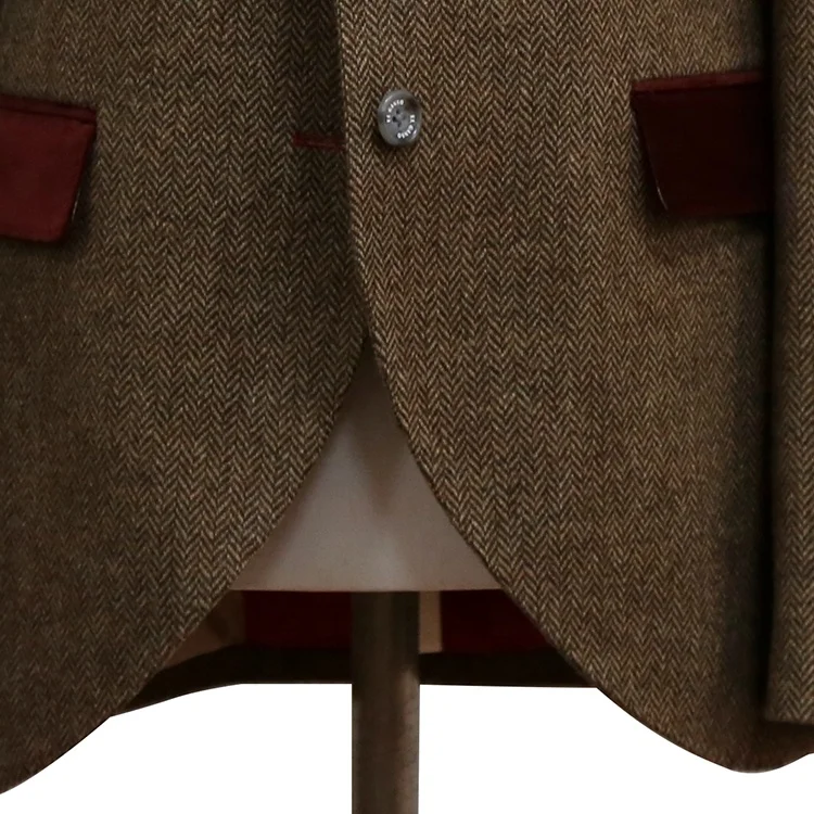 Fashion OEM service tweed fabric casual three button  Contrast color collar clothes woman blazer design for girl women