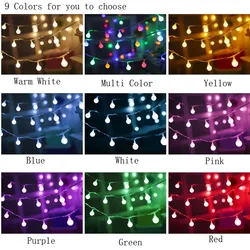 LED Copper Wire USB Christmas Tree Decorative Light Chain Club Pub Bar Store Ornamental Festoon Decoration Neon String Lights