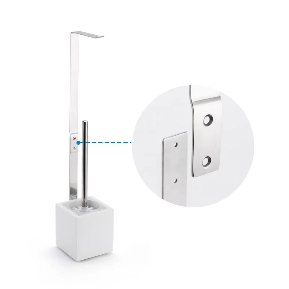 Anho Standing Toilet Brush And Papet  Holder Set For Bathroom