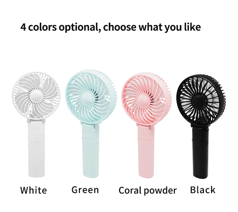 2020 trending foldable handy mini fan built in rechargeable battery