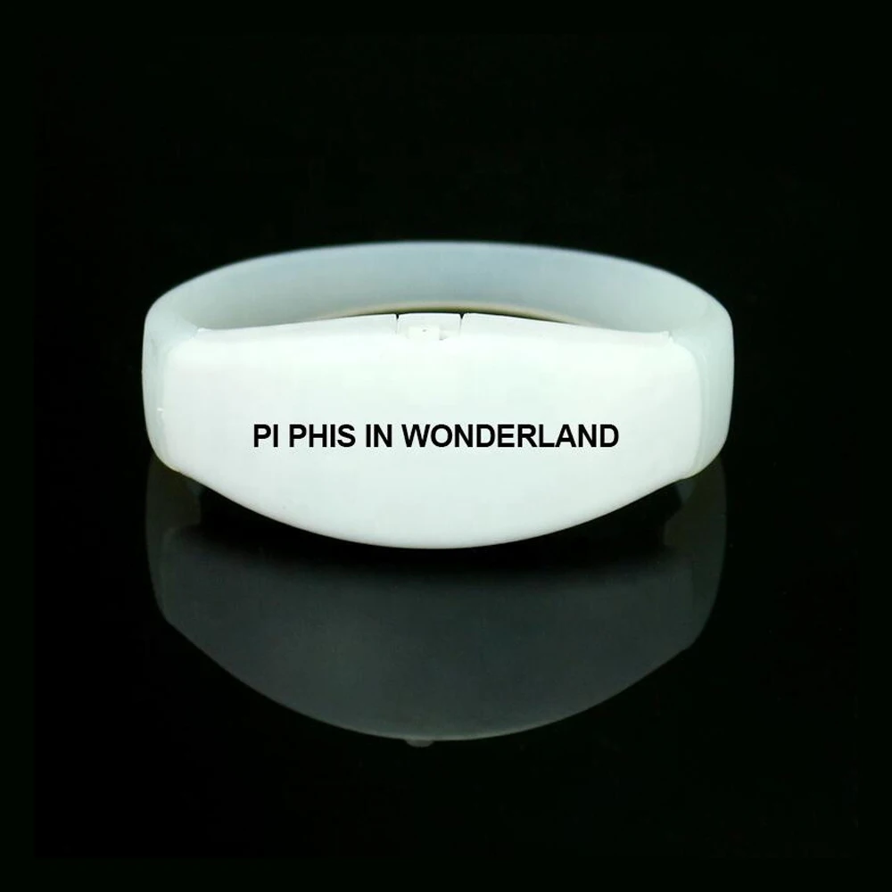 New Year Party Concert Flashing RFID Remote Silicon Pulsera Wristbands Control dmx led Bracelets