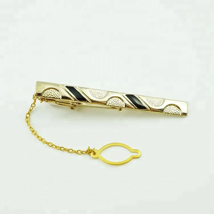 Wholesale cheap metal cufflink and tie pin set
