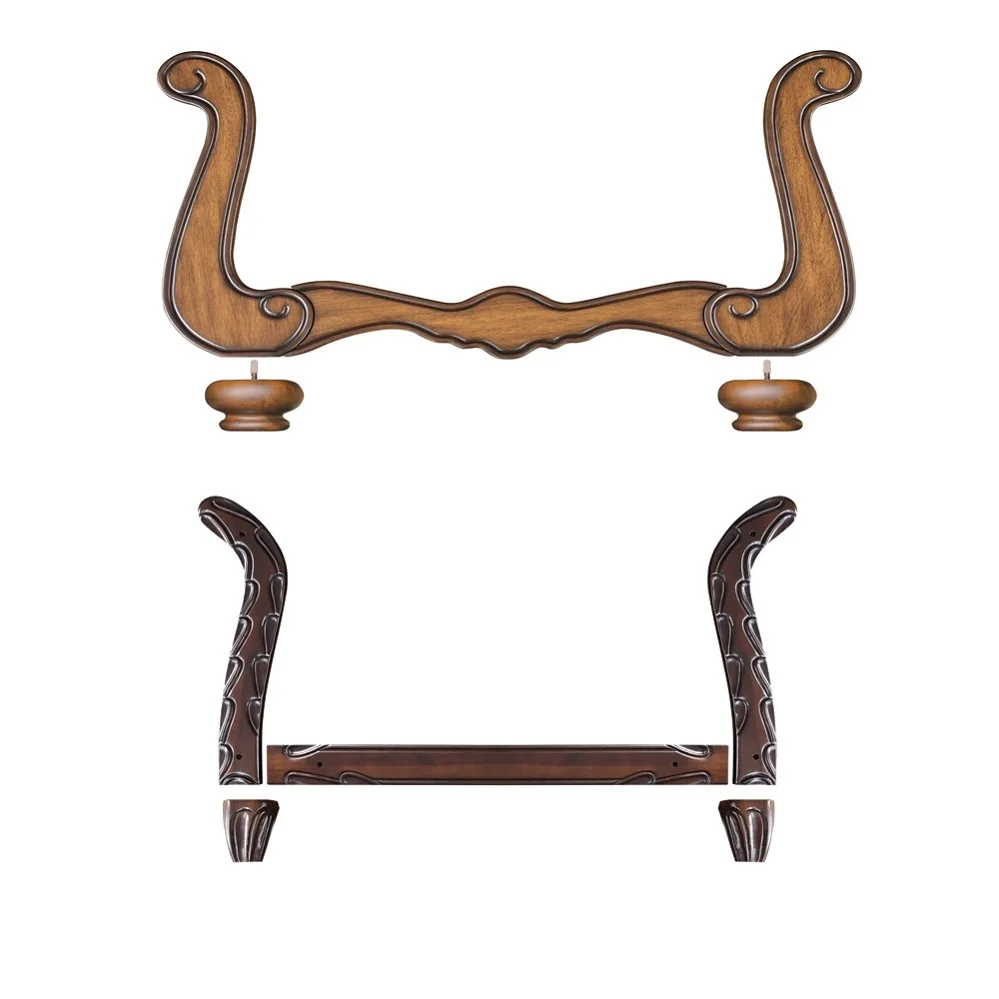 Cheap Hand Carved Solid Wood Antique Eco-Friendly Useful Carved Classic Wood Sofa Frame