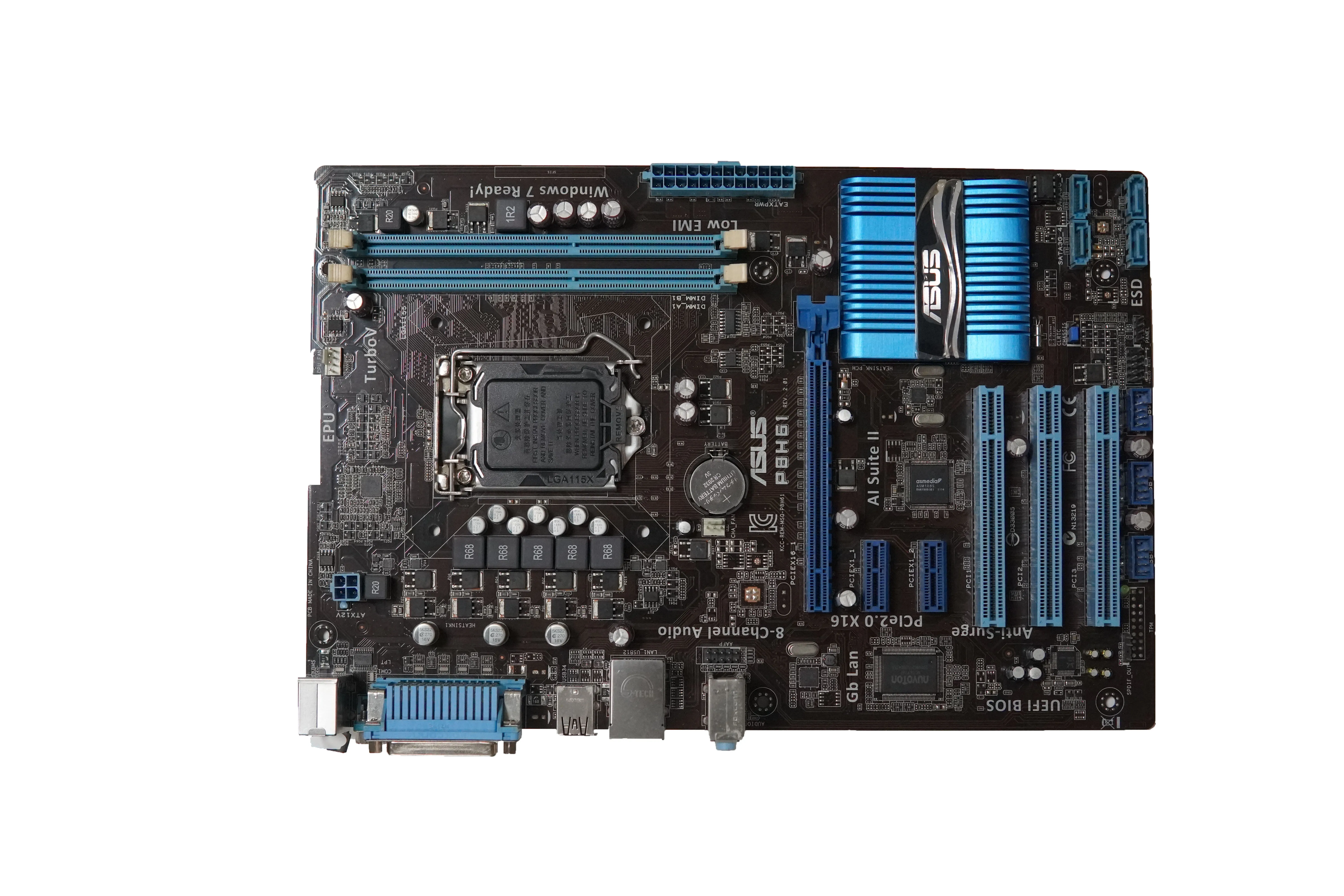 Brand NEW For ASUS P8H61 Desktop motherboard supports DDR3 LGA 1155 16GB