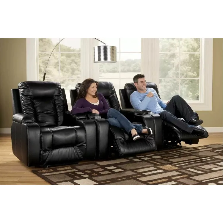 YASITE Home Cinema Furniture Modern Leather VIP Electric Upholstered Cinema Recliner Sofa