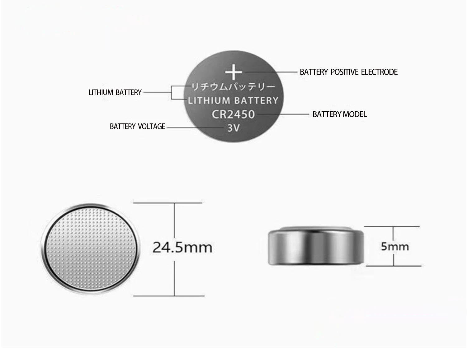 CROWN C 3V cr2045 button cell 3v lithium battery cr2450 watch battery