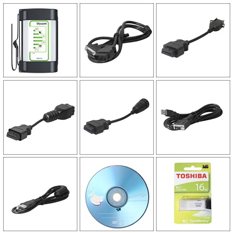 Volvo 88890300 Vocom interface diagnostic application that covers entire repair process through use plug-ins