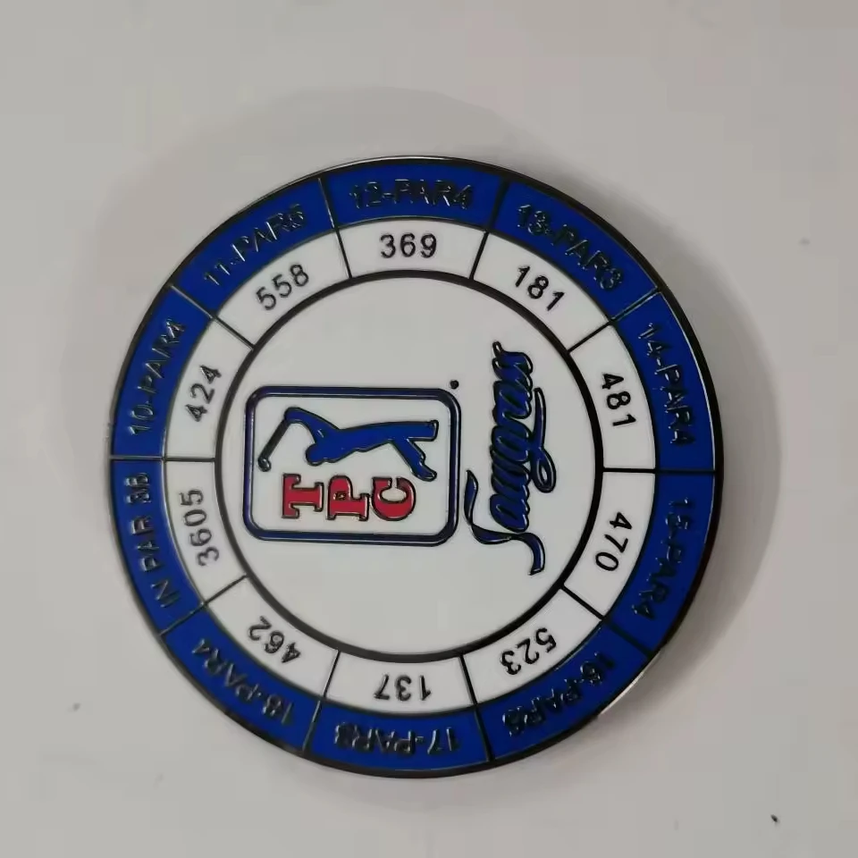 Индивидуальные аксессуары для гольфа рекламный маркер мяча эмалированный шариков porker chips mini moq принимается