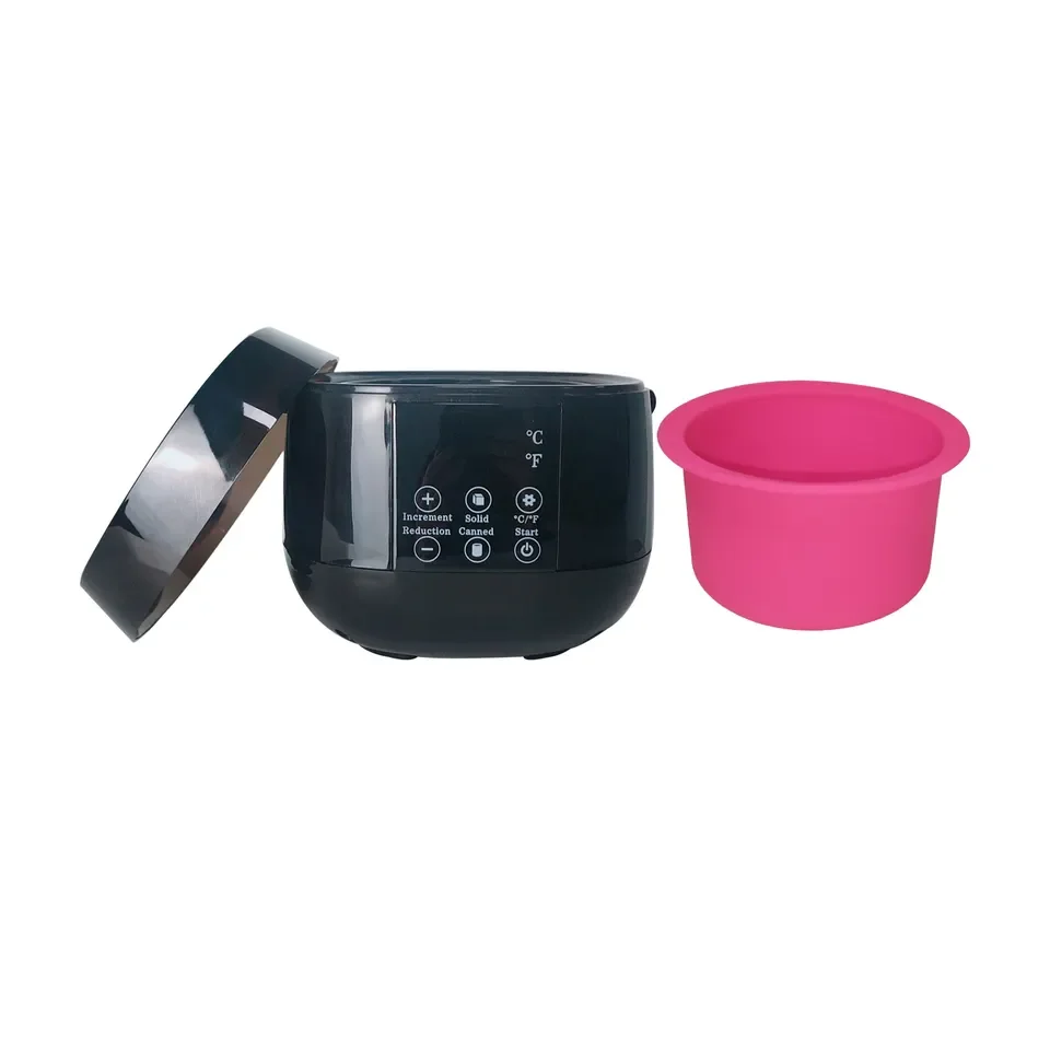 Private label Professional digital Smart LCD Paraffin Wax machine 500cc wax warmer 100W depilatory wax heater with silicone pot
