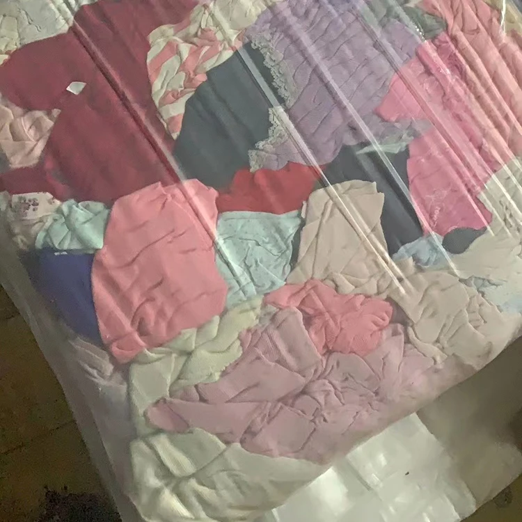 Wholesale Wiping Rag 10Kg Bale Cotton T Shirt Rags Cotton Waste Marine Industrial Cleaning Rags For Cleaning