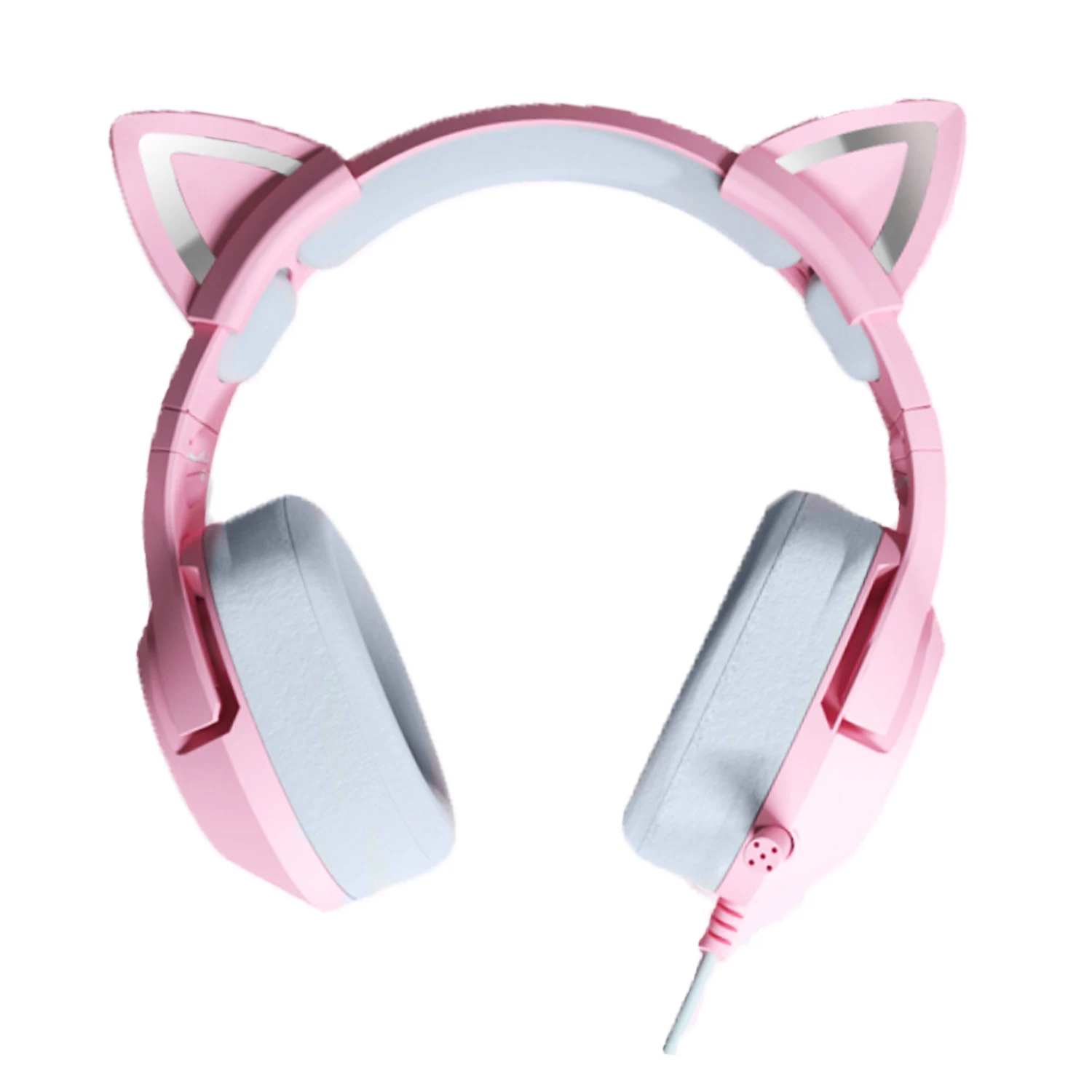 Hot sale ONIKUMA K9 Pink HiFi 3.5mm Wired Gaming Cat Ear Headset with Microphone for Computer for the cute girl.