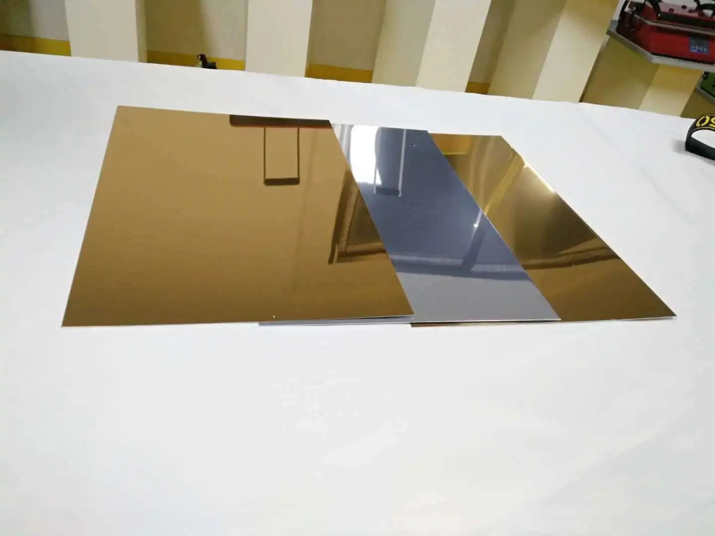 RubySub 0.5MM Thickness Sublimation Glitter White Aluminum Plate Brushed Aluminum Sheet