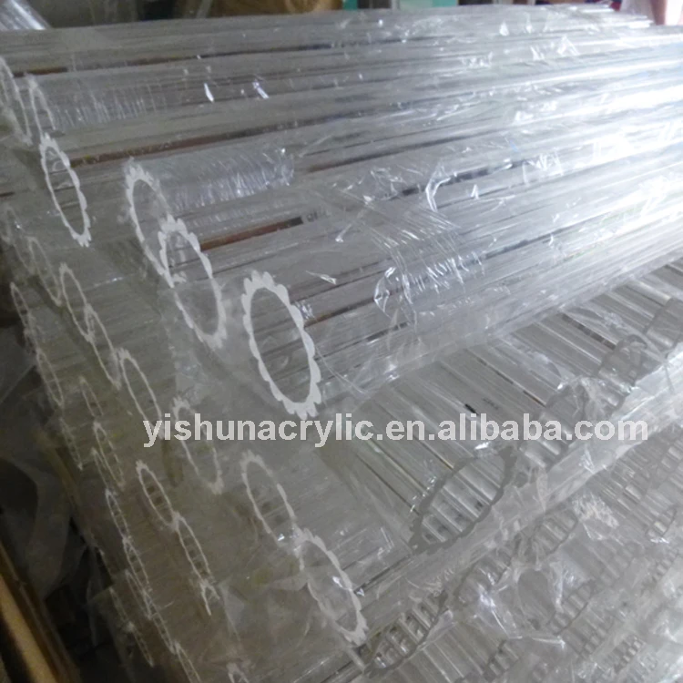 Guangzhou professional manufacturer custom flower special shaped plastic transparent pmma pipe acrylic plastic tube
