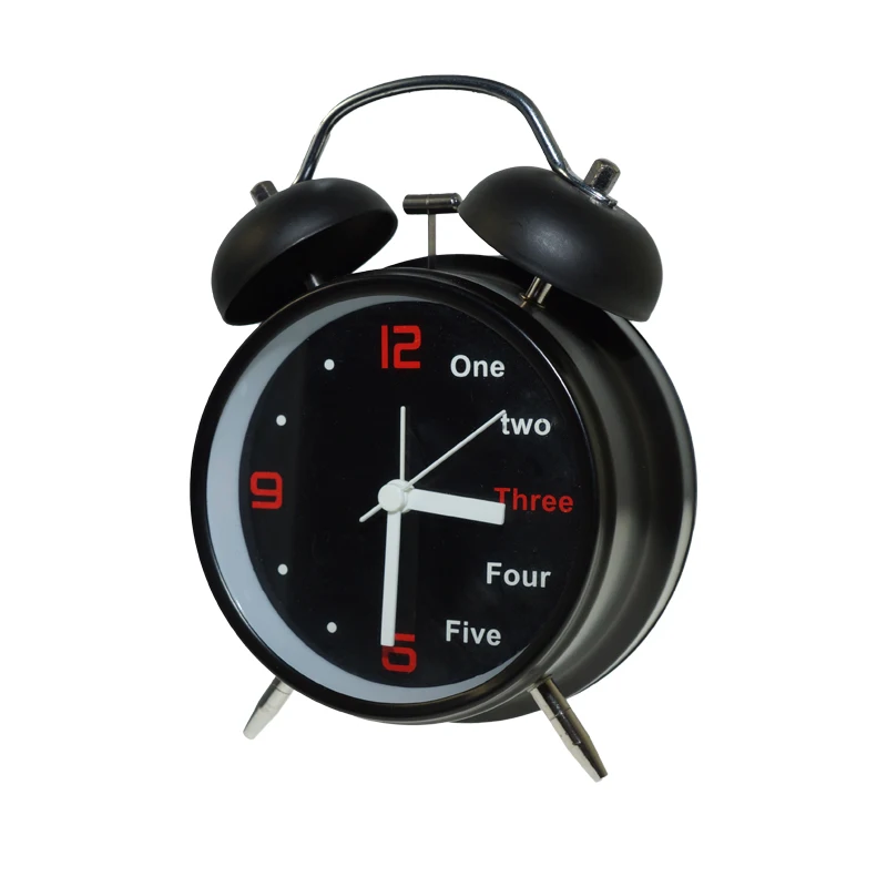 T307 Tabletop Classical Quartz Promotional Modern Home Desk & Table Gold Twin Bell Alarm Clock