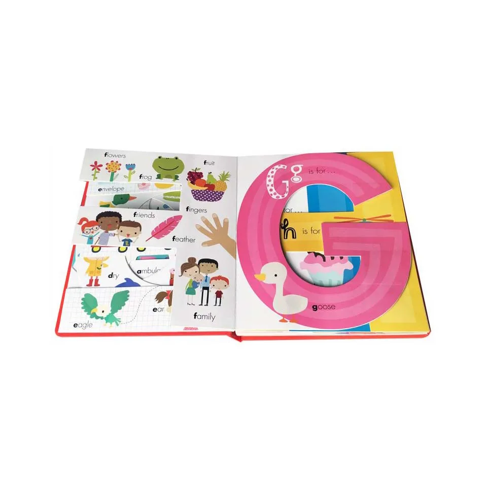 
Colorful Kid Movable Board Book Custom Animal Pop Up Book 