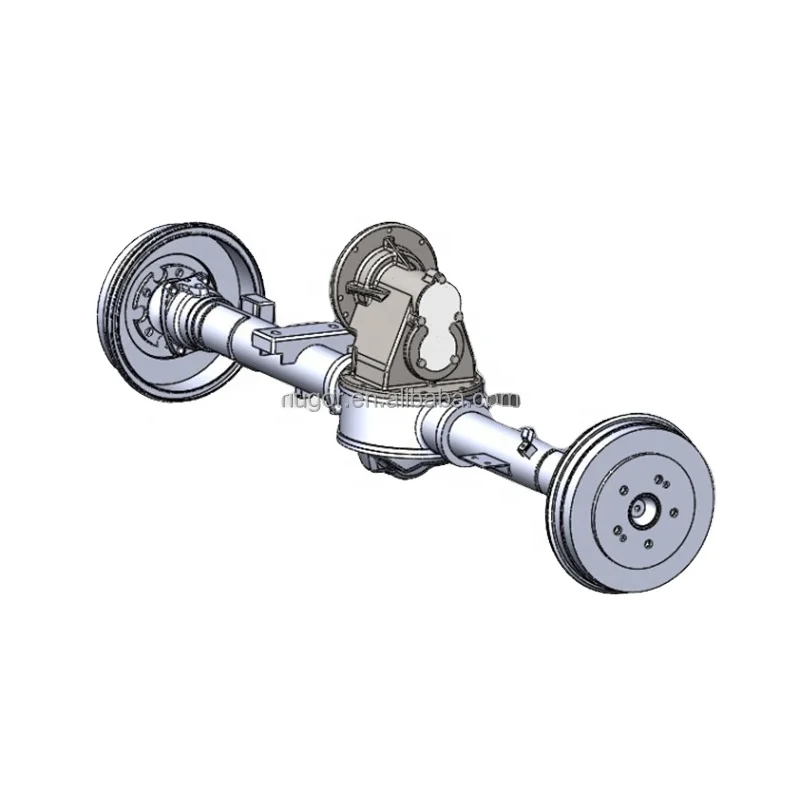 Electric vehicle bridge axle with differential