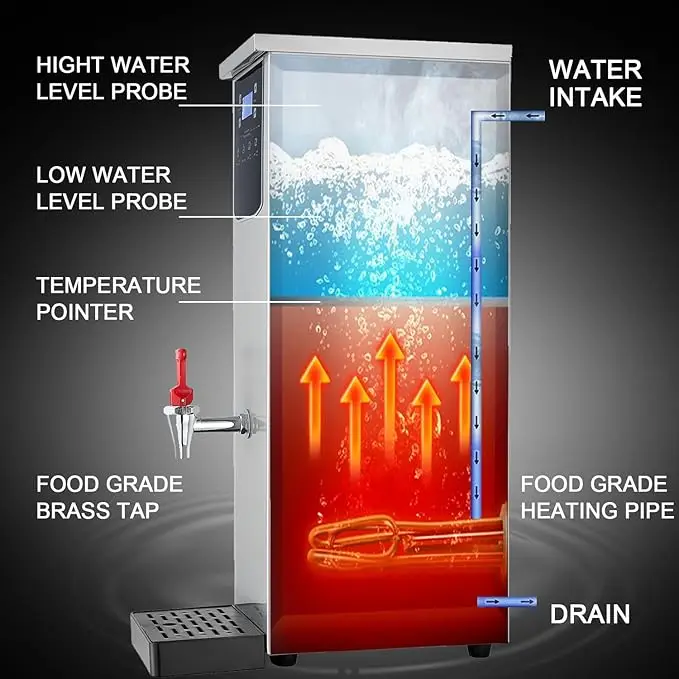 Commercial Catering Stainless Steel Water Dispensers Hot And Cold Freestanding Water Dispensers Hot Cold Water Dispenser