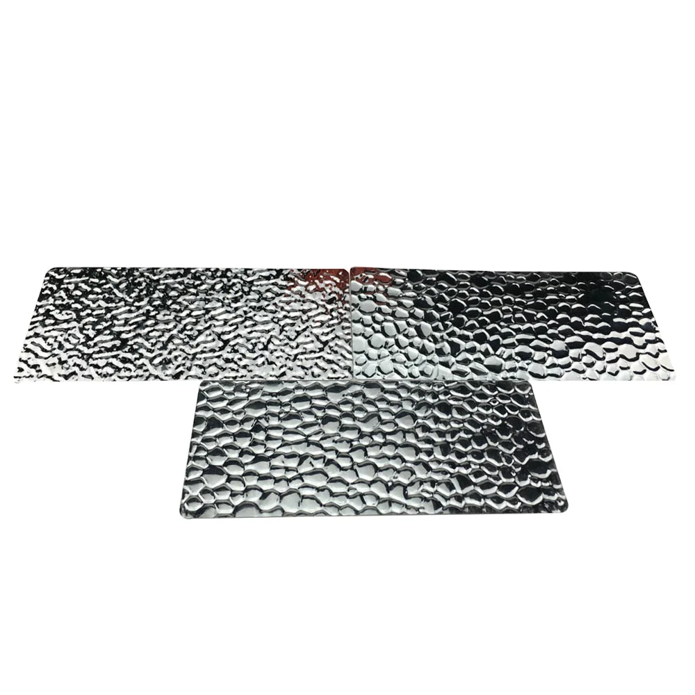 Customized embossed aluminum sheet ribbed stucco plate for lightning grow light