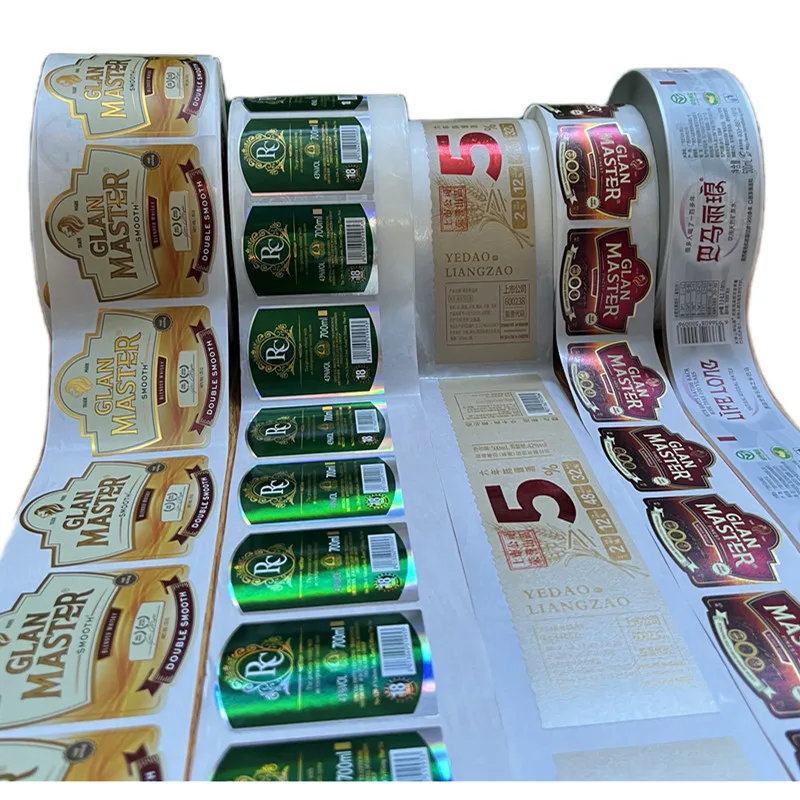 Oem Private Label Manufacturers Waterproof Paper Printing custom whiskey wine bottle label