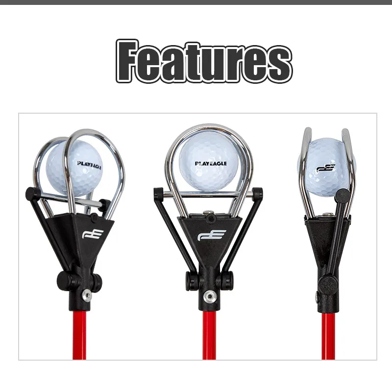 high quality Telescopic Golf Ball Retriever Custom Adjustable Length Golf Ball Picker For Golf Practice Ball
