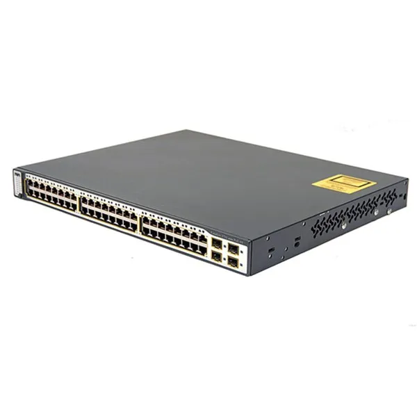 Cisc0 б/у WS-C3750-48TS-S катализатор 3750 10/100 48-портовый