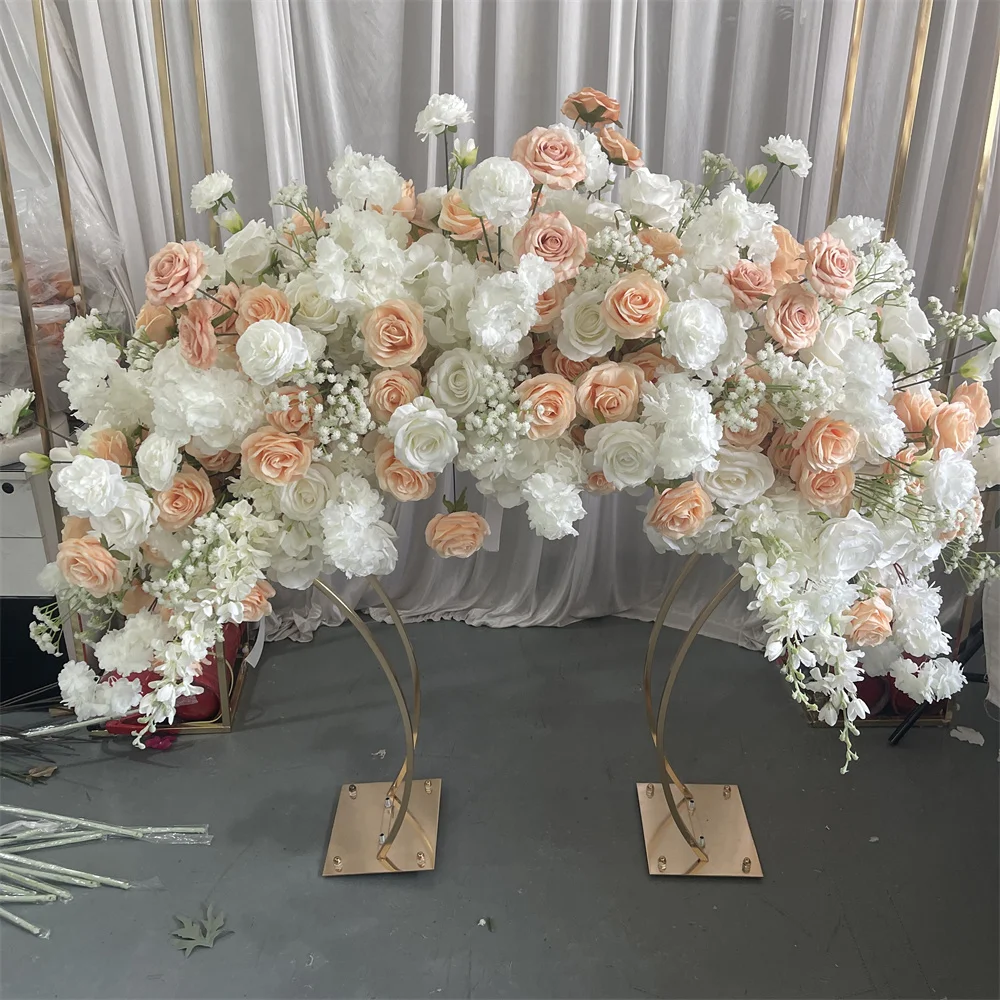 IFG Beautiful Artificial Peach Colors Flower Centerpieces for Wedding Table Decorations