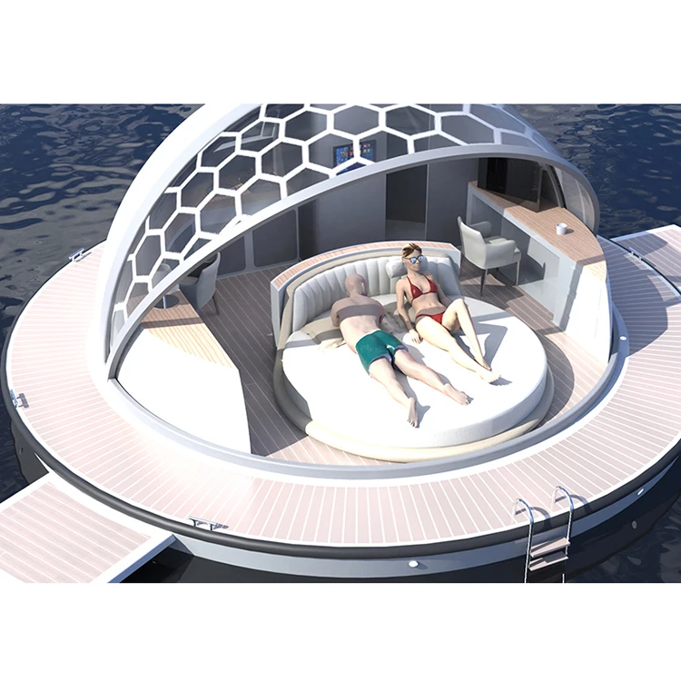 Modern Design Floating Room Houseboats Pontoon Boat Floating Platform Prefab House On The Water House Mobile Home Floating Hotel