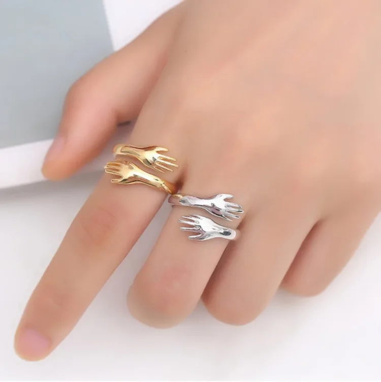 Selling High Quality Romantic Ring Fashion Adjustable Women's Gold and Silver