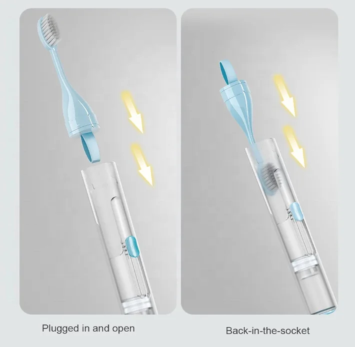 Eco Friendly Custom Packaging And Logo Oral Hygiene Rechargeable Aluminium Toothbrush