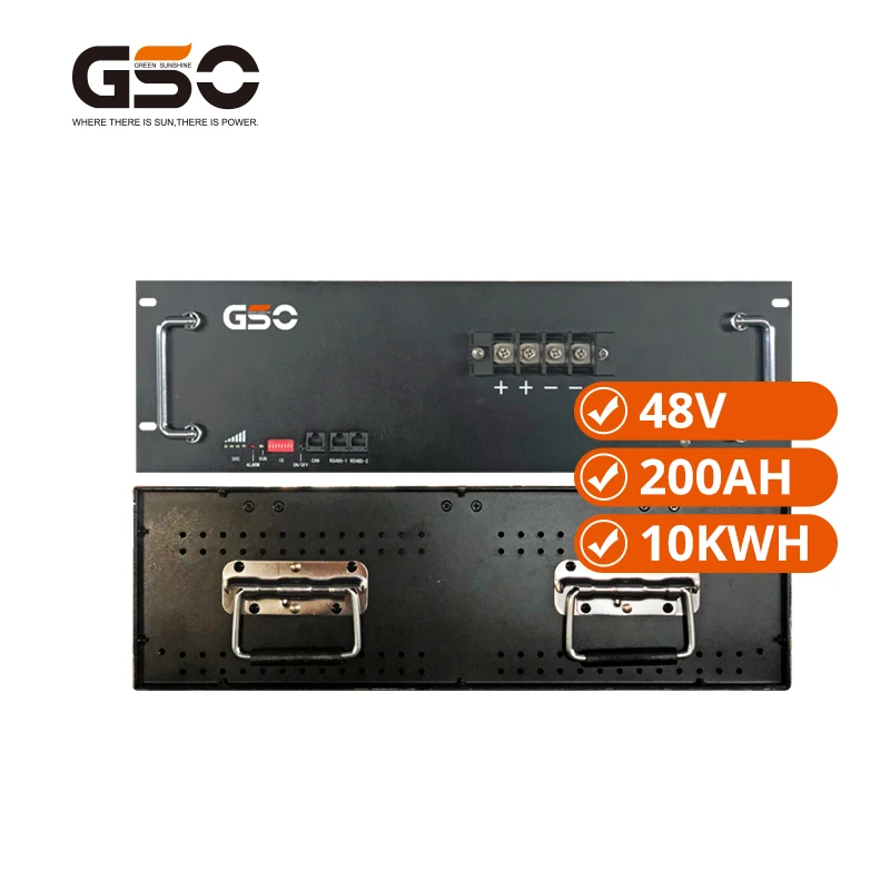 High Quality 48v 200ah Lifepo4 Rack Mount Lipo Battery Lithium Battery For Solar System