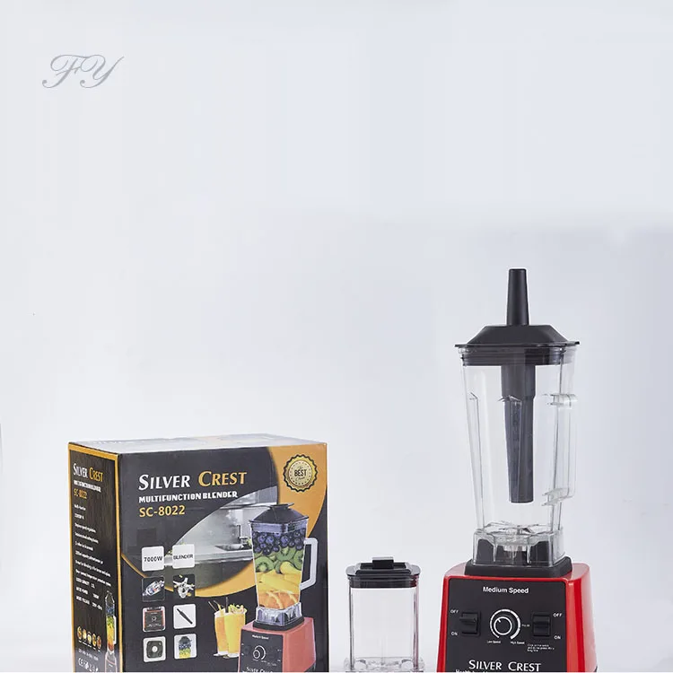 Wholesale commercial blender 7000w red silver crest blender 2 in 16 blades multifunction adjustable speed 3L juicer centrifugal