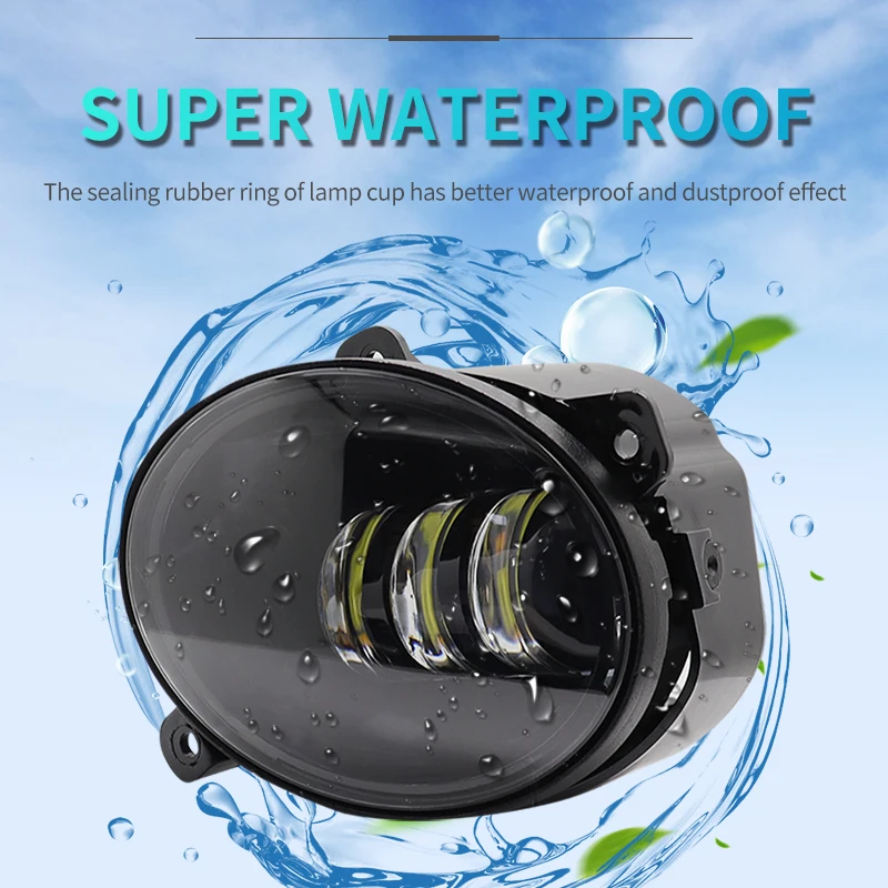 Hearxin 4inch Led Fog Lamp Projector Led Driving Spot Auxiliary Light Offroad 4x4 Led Off Road 30W Fog Lights Lighting