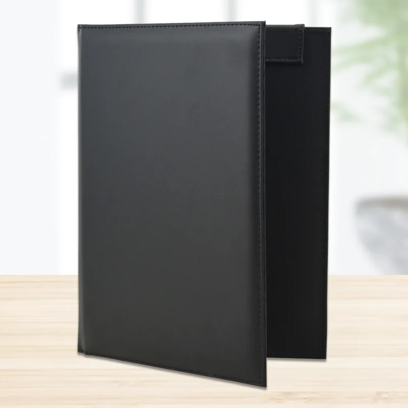 Business A4 Multi-Functional PU Leather Magnet Folder Manager Custom Logo Wholesale Sales Contract Signed Clamp