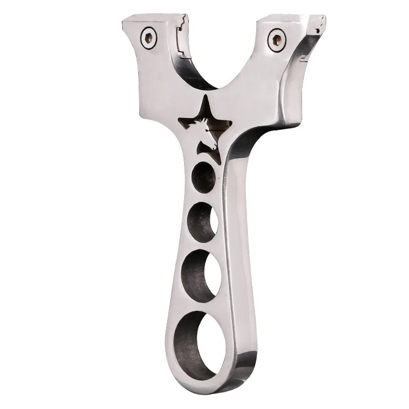 Stainless Steel slingshot riffle powerful outdoor hunting chinese slingshot metal slingshot