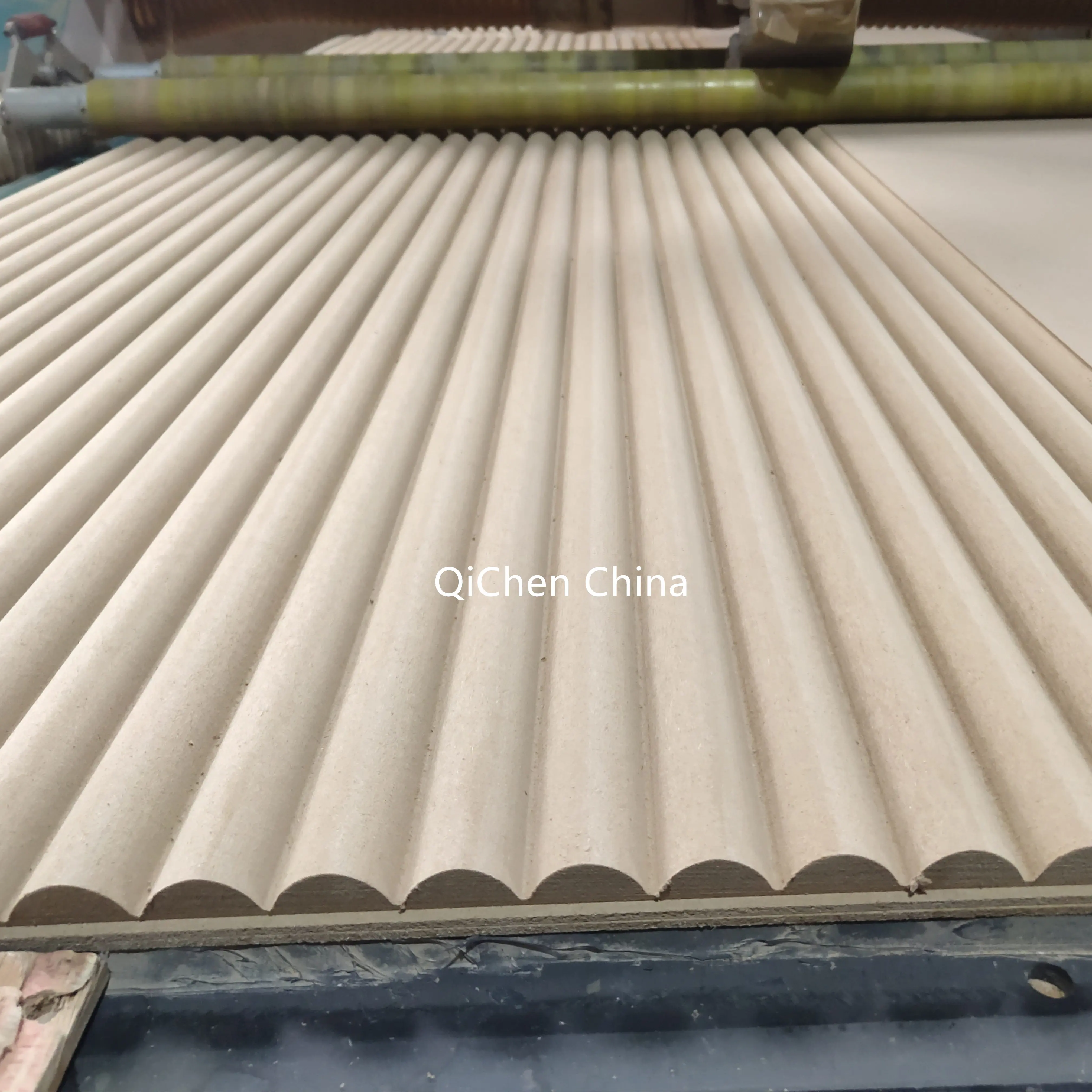 12mm Corrugated 3D Wave MDF Panel Timber Flexible Textured Decorative Wave MDF