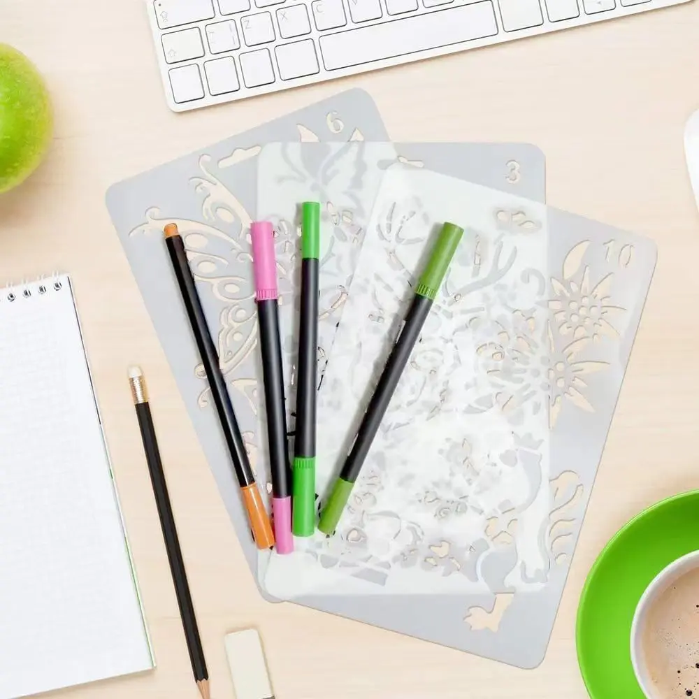 Индивидуальный размер шаблона из пэт экологически чистый пластиковый шаблон для рисования сумки стены