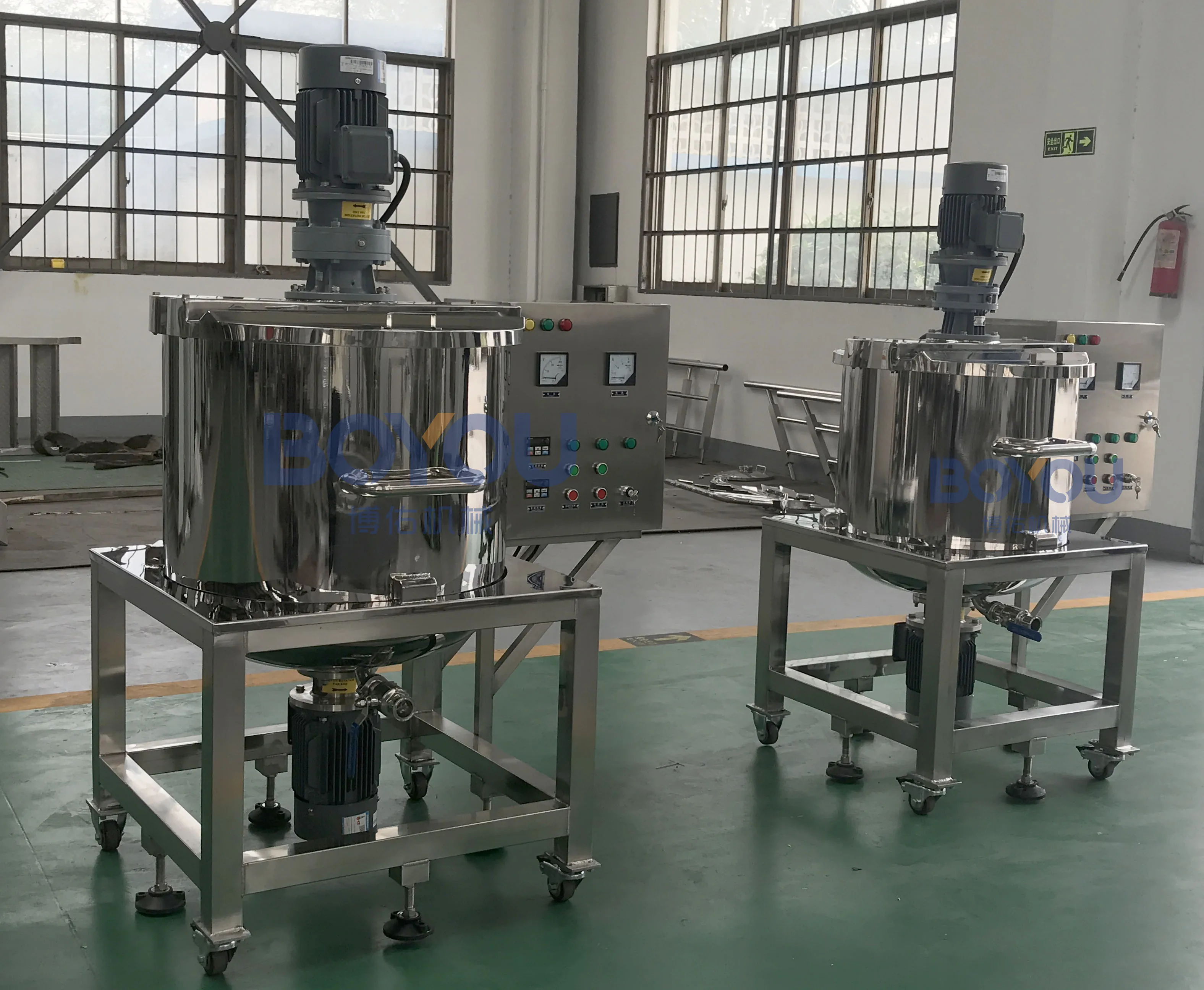 100l Jacket Heating Mixer Tank Cream Dispenser Machine Agitator Hand Soap Body Cream Homogenizer Tank Industrial Mixer