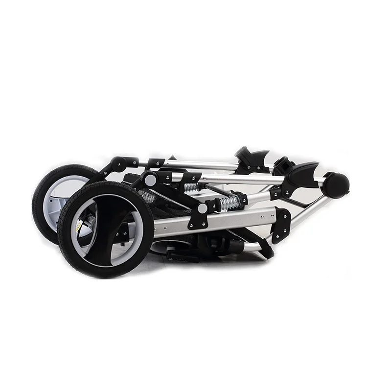 Aluminium alloy fashion 4 wheel baby 3 in 1 luxe baby poussette baby stroller