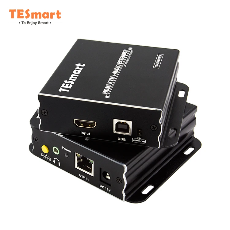 TESmart KVM Extender over Fiber Many to Many  Video Audio Transmitter Receiver 100M 2560*1440@60Hz HDMI KVM Extender
