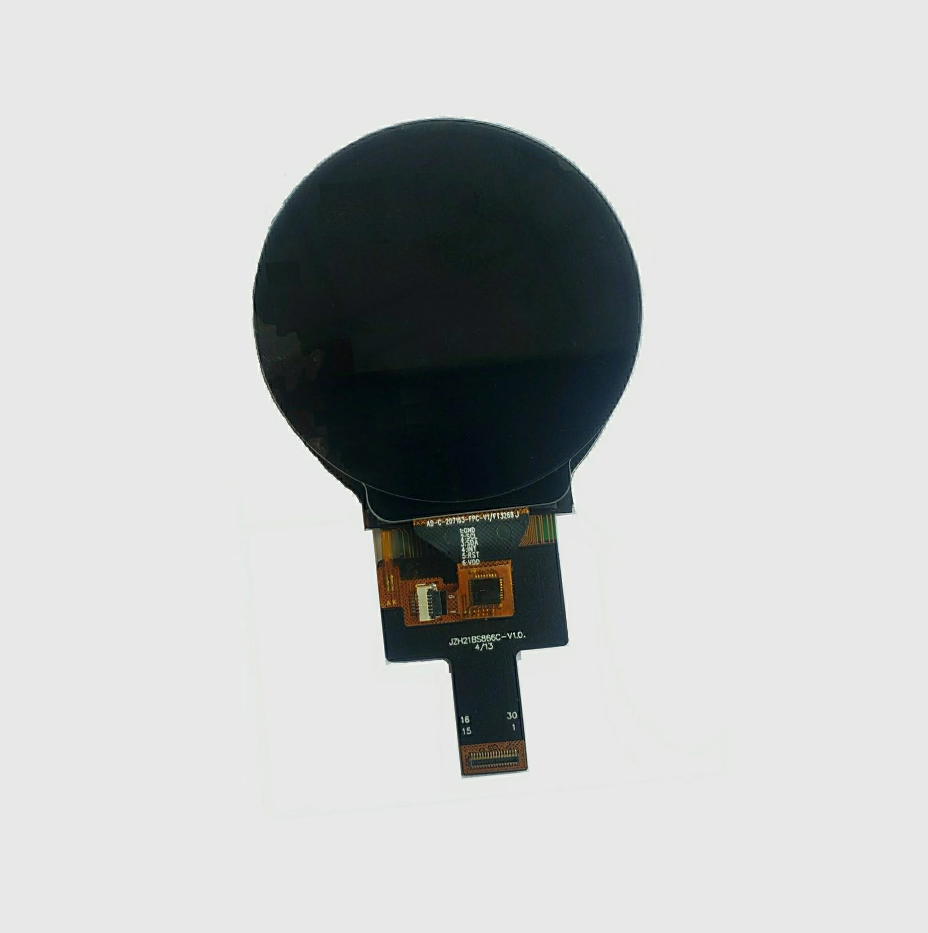 Custom Display touch Ctp 16.7M Color Ips Big Screen Mipi Dsi 2.1 Inch Round Tft Display Circular Lcd Panel